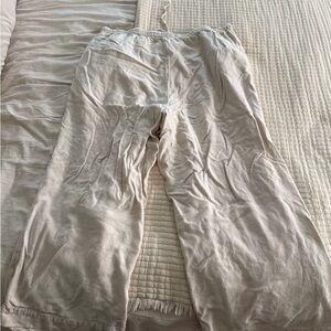 American Eagle Outfitters Linen Blend Wide Leg Pant